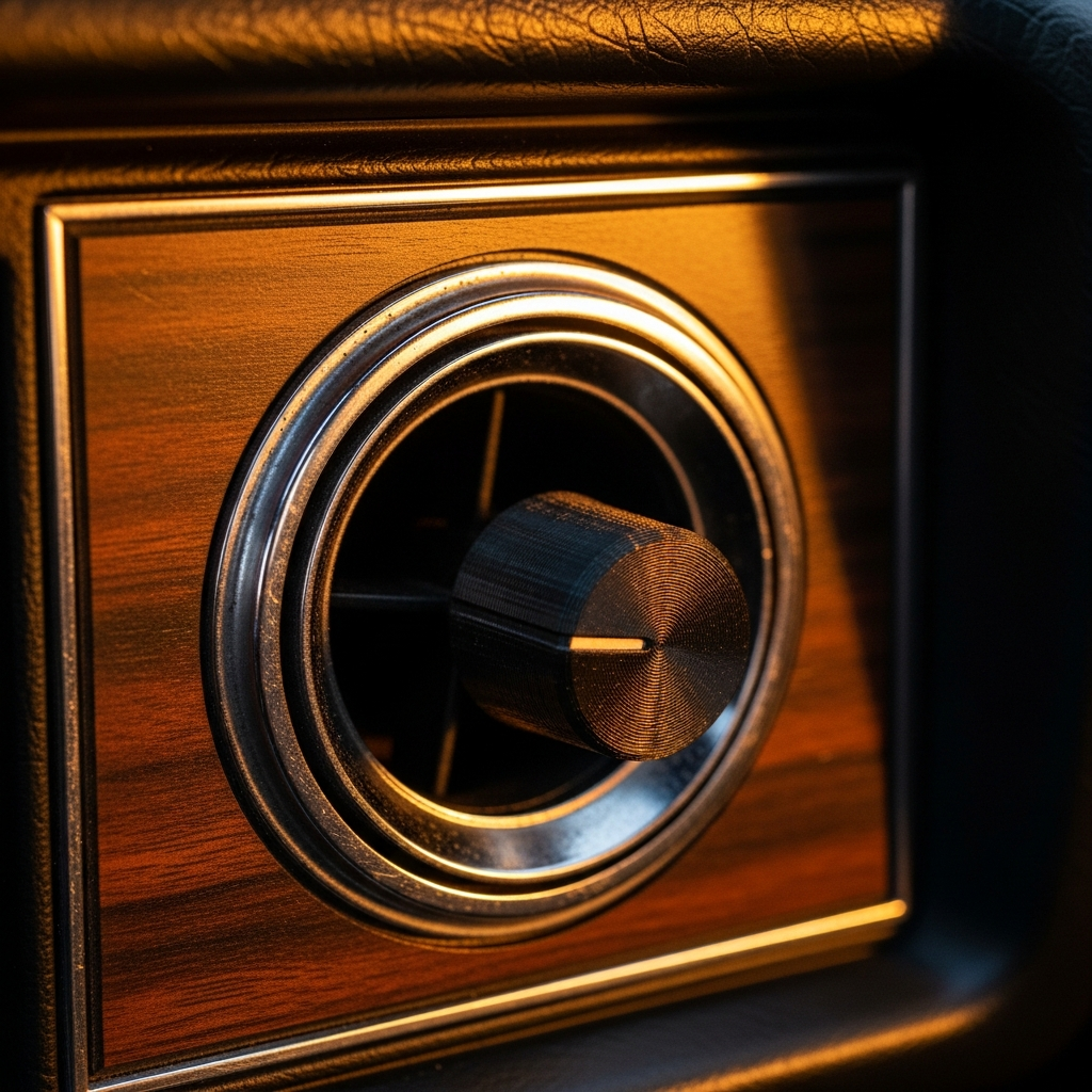 Dashboard vent knob.