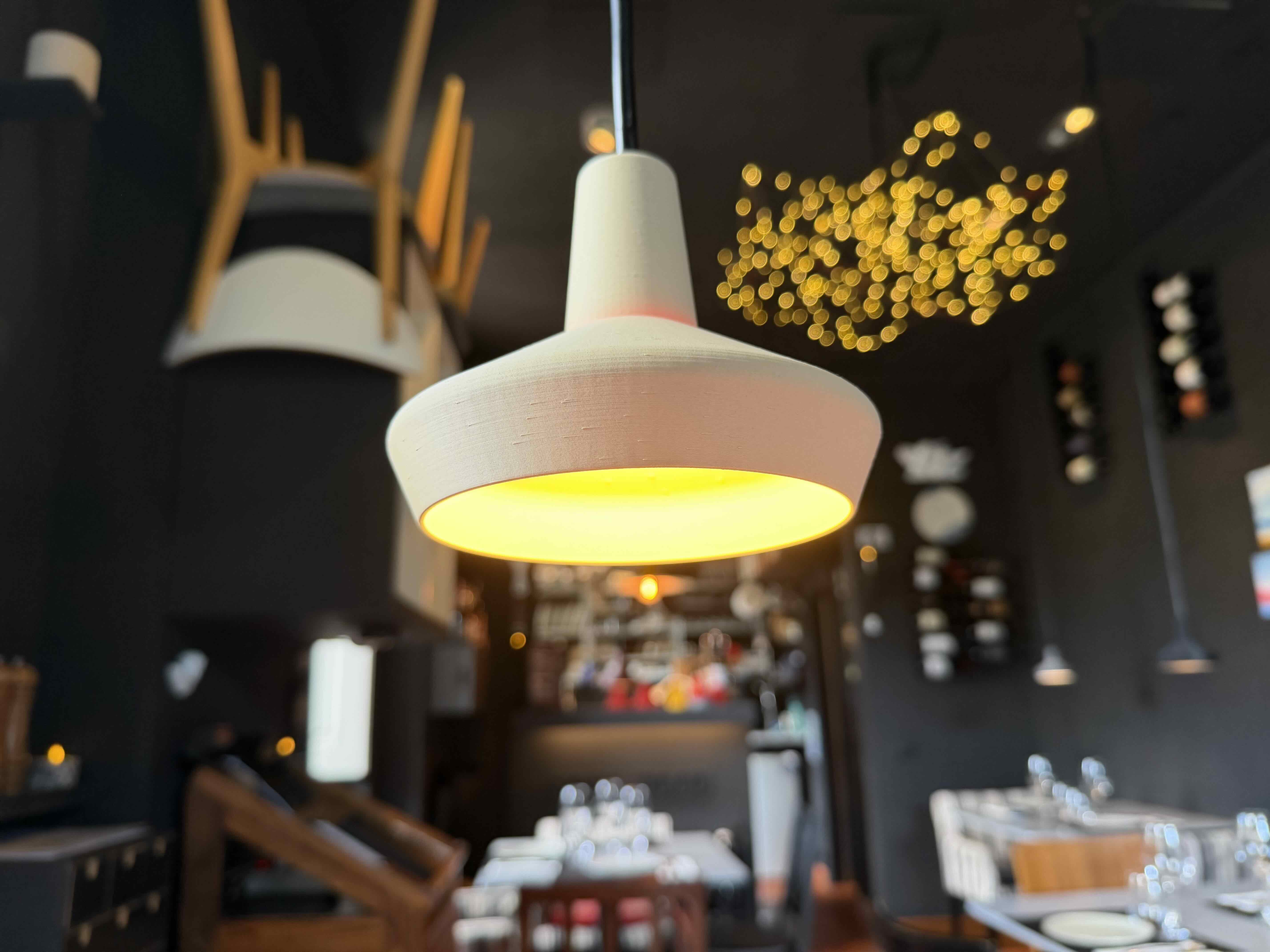 Pendant lamp — detail view.