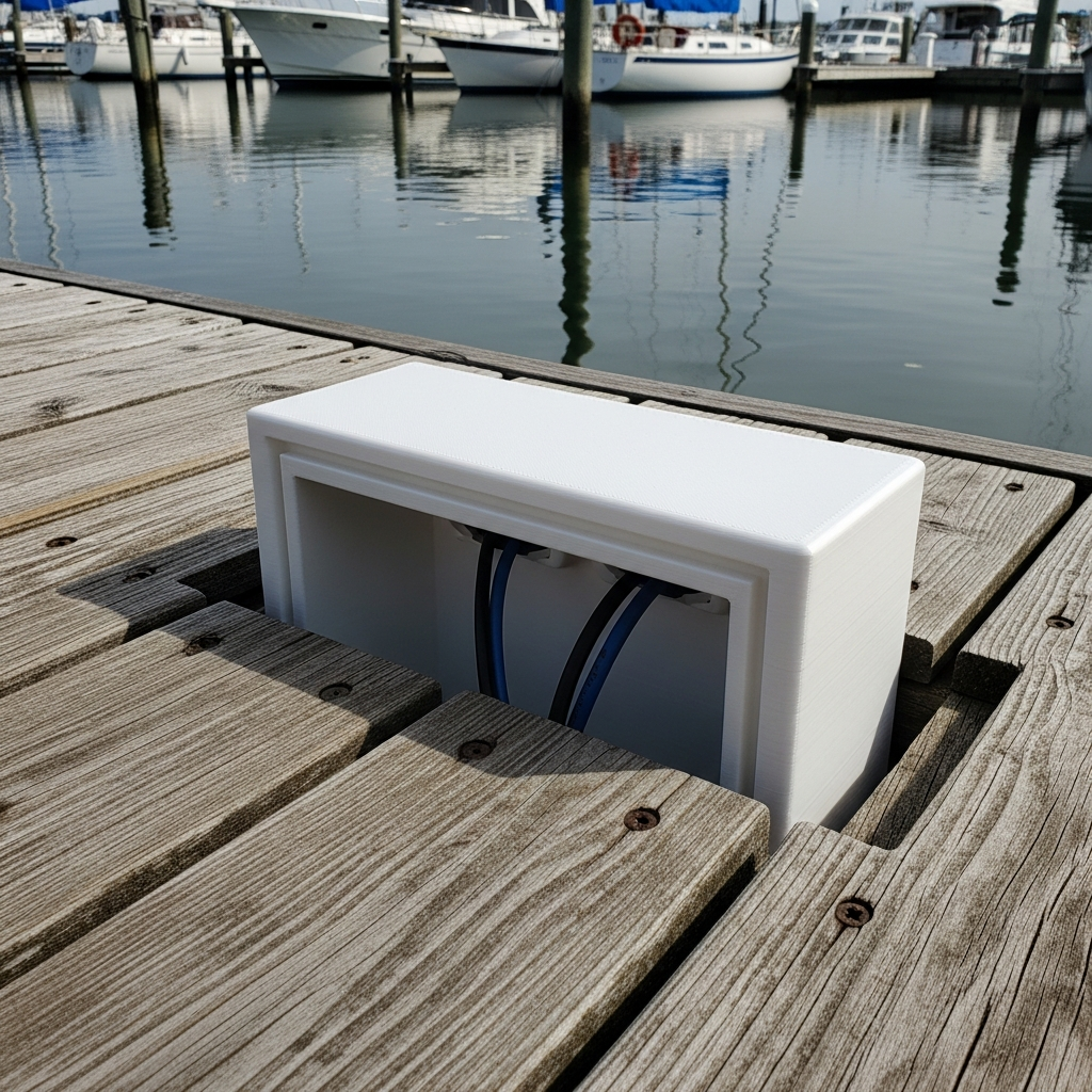 Cable pass-through cover.